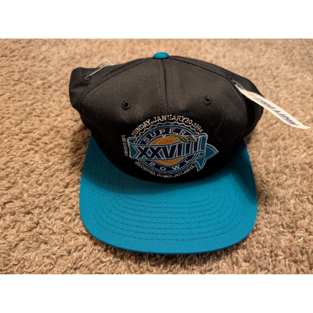 Starter Super Bowl XXXVIII 38 Georgia Dome Atlanta 1994 Black Teal‎ Snapback Hat
